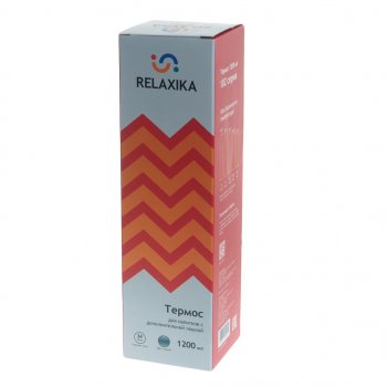 1 699 р. Термос 1.2л стальной 2 чашки RELAXIKA RELAXIKA r102.1200.1  с доставкой в г. Пермь. Увеличить фотографию 3