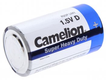141 р. Батарейка D R20 1.5V блистер 2шт. (цена за 1шт.) Saline CAMELION CAMELION r20p-bp2b  с доставкой в г. Пермь. Увеличить фотографию 1
