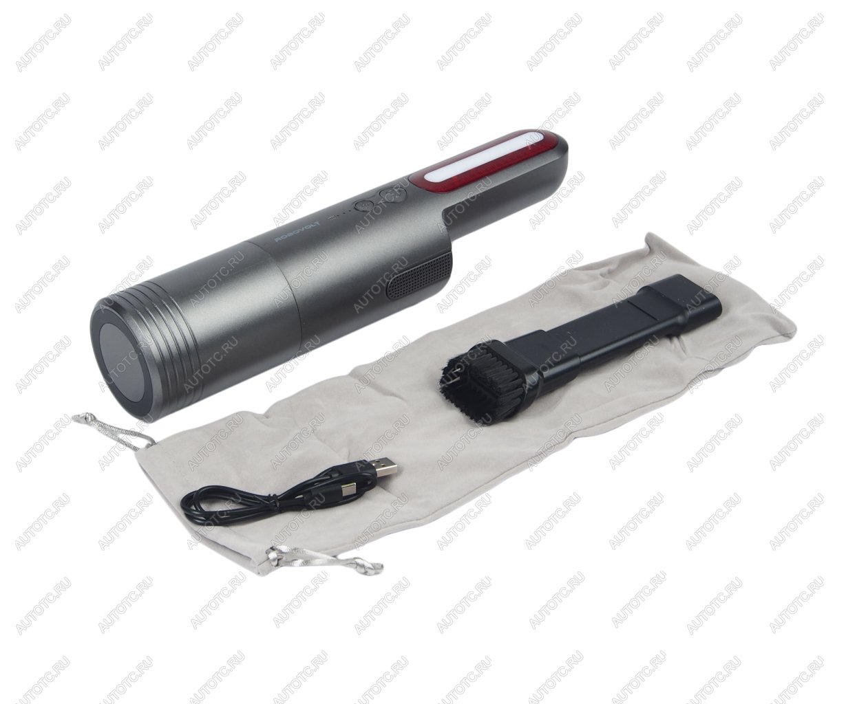 4 599 р. Пылесос портативный аккумуляторный 100W 6000Pa (2 насадки,LED фонарь) AUTOPROFI AUTOPROFI rbv800  с доставкой в г. Пермь