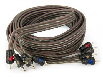 1 099 р. Кабель RCA 4х4 5м AURA AURA rca-0450  с доставкой в г. Пермь. Увеличить фотографию 2