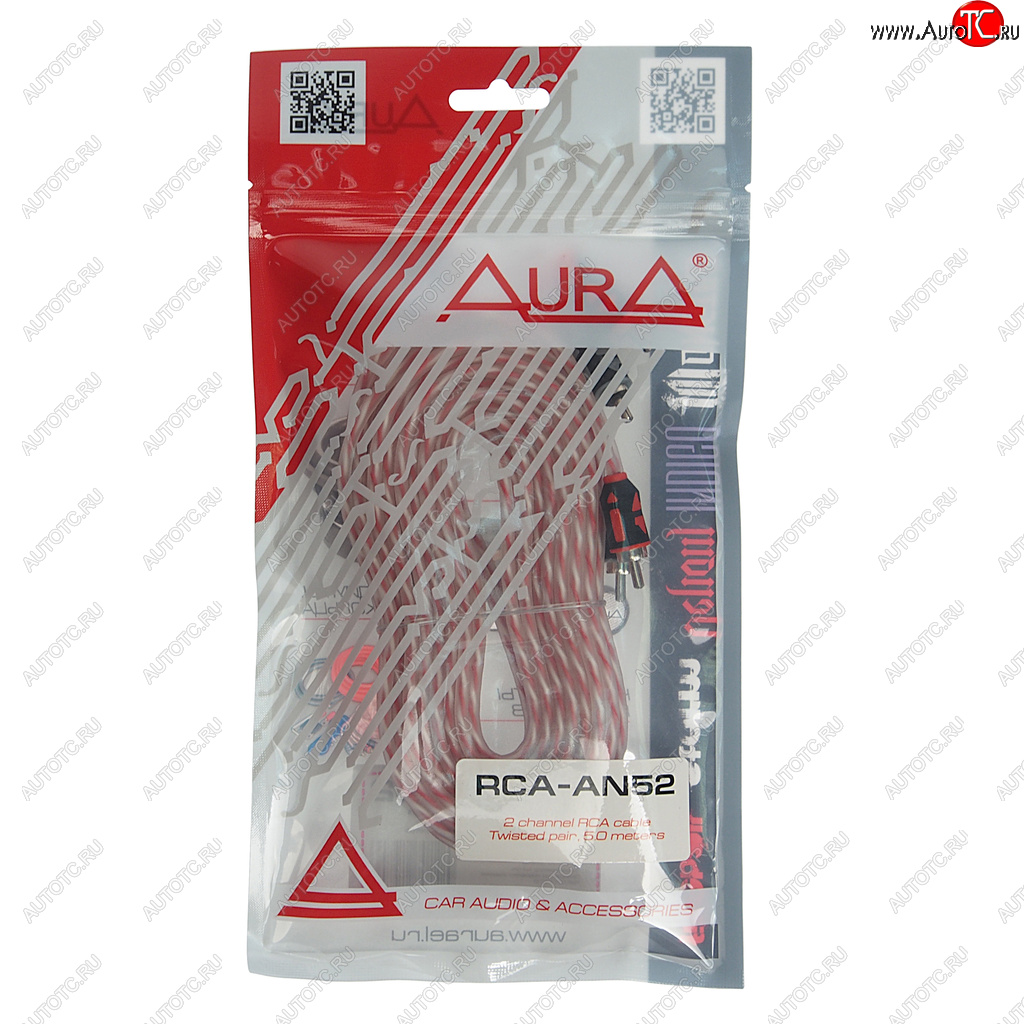 579 р. Кабель RCA 2х2 5м AURA AURA rca-an52 AURA rca-an52  с доставкой в г. Пермь