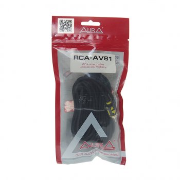 779 р. Кабель RCA 1х1 8м AURA AURA rca-av81  с доставкой в г. Пермь. Увеличить фотографию 1