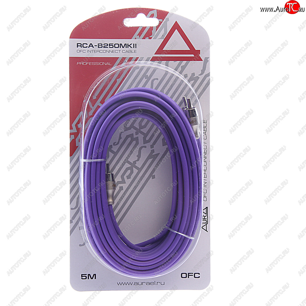 1 499 р. Кабель RCA 2х2 5м AURA AURA rca-b250mkii  с доставкой в г. Пермь