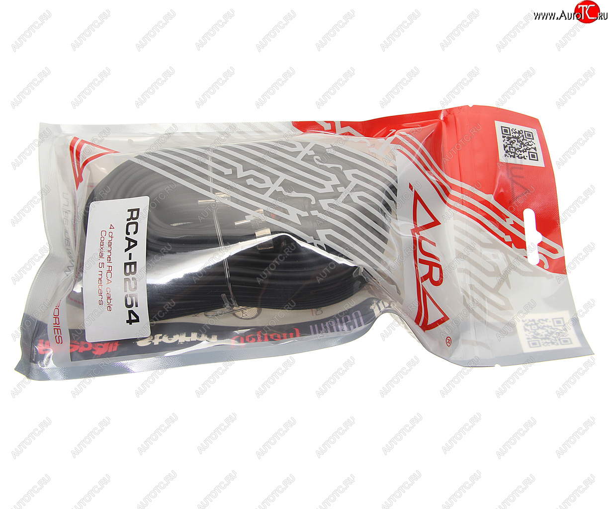 1 699 р. Кабель RCA 4х4 5м AURA AURA rca-b254  с доставкой в г. Пермь