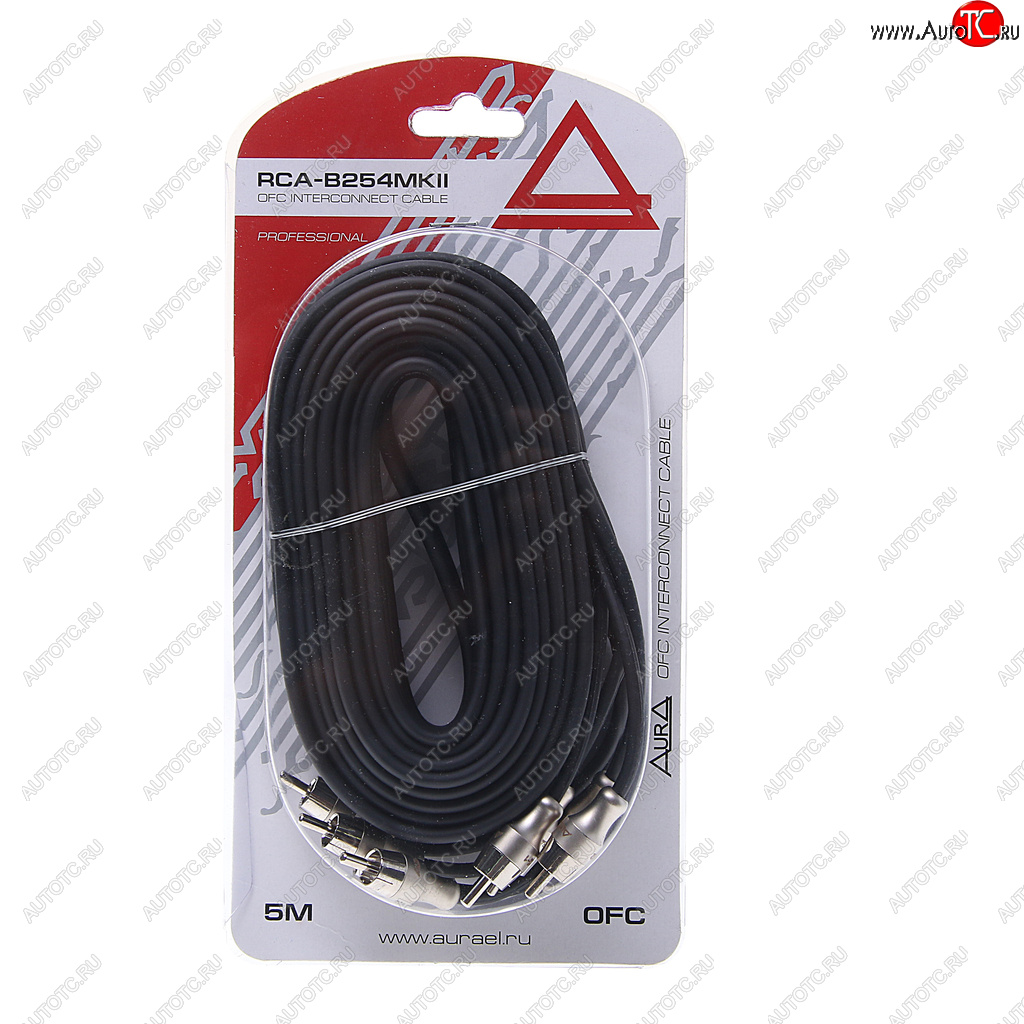 2 999 р. Кабель RCA 4х4 5м AURA AURA rca-b254mkii  с доставкой в г. Пермь