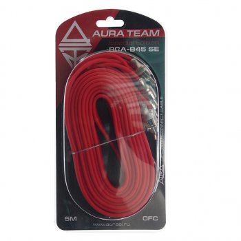 3 099 р. Кабель RCA 4х4 5м AURA AURA rca-b45se  с доставкой в г. Пермь. Увеличить фотографию 2