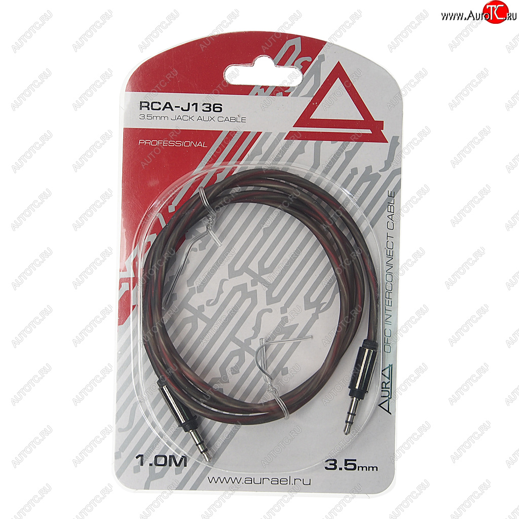 389 р. Кабель jack 3.5 1м AURA AURA rca-j136  с доставкой в г. Пермь