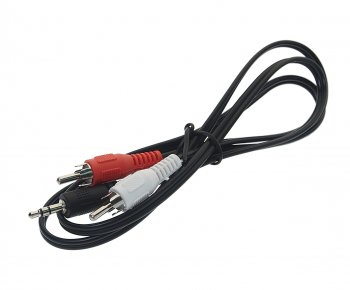 182 р. Кабель jack 3.5-RCA 1м AURA AURA rca-ja30  с доставкой в г. Пермь. Увеличить фотографию 1