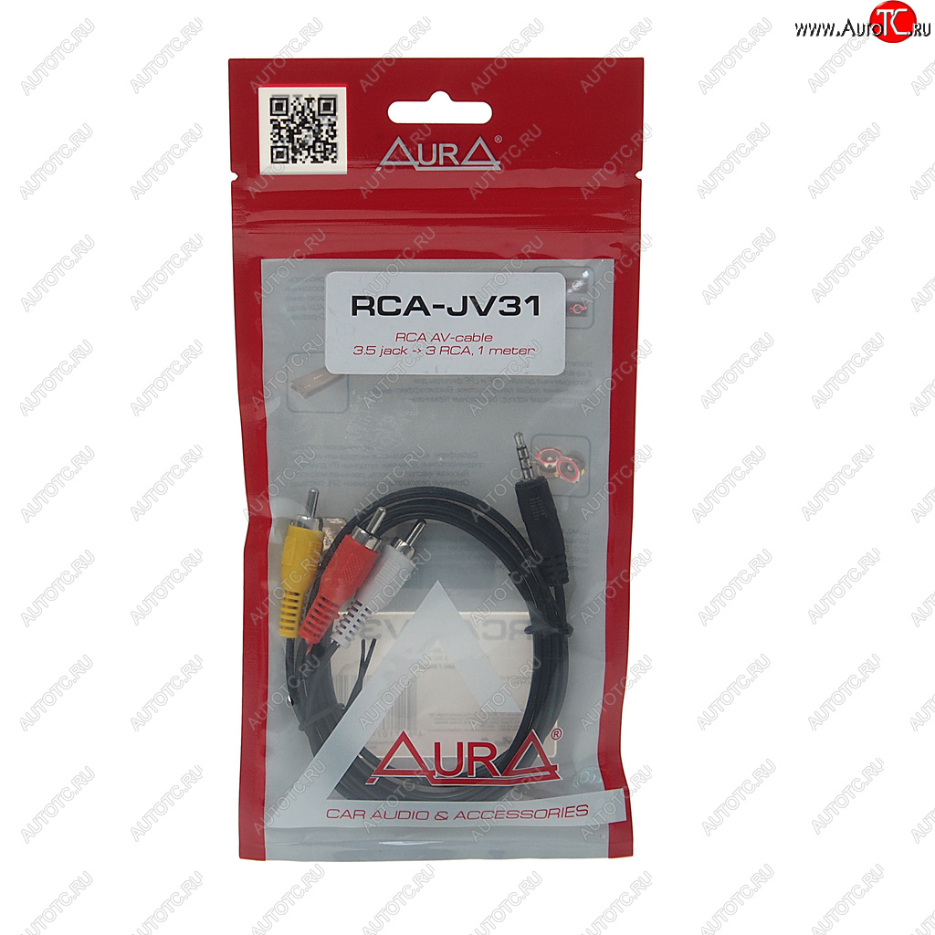 200 р. Кабель jack 3.5-RCA 1м AURA AURA rca-jv31  с доставкой в г. Пермь