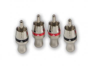 659 р. Штекер RCA комплект 4шт. AURA AURA rca-p410  с доставкой в г. Пермь. Увеличить фотографию 1