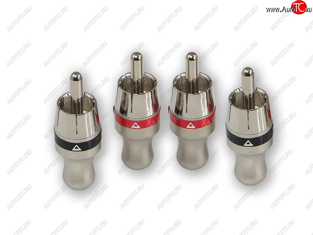 659 р. Штекер RCA комплект 4шт. AURA AURA rca-p410  с доставкой в г. Пермь