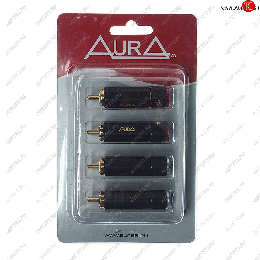 699 р. Штекер RCA комплект 4шт. AURA AURA rca-p613 AURA rca-p613  с доставкой в г. Пермь