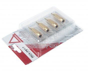819 р. Штекер RCA комплект 4шт. AURA AURA rca-p617  с доставкой в г. Пермь. Увеличить фотографию 2