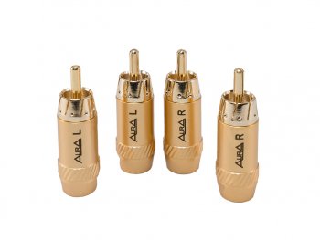 819 р. Штекер RCA комплект 4шт. AURA AURA rca-p617  с доставкой в г. Пермь. Увеличить фотографию 3