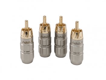 749 р. Штекер RCA комплект 4шт. AURA AURA rca-p619  с доставкой в г. Пермь. Увеличить фотографию 3