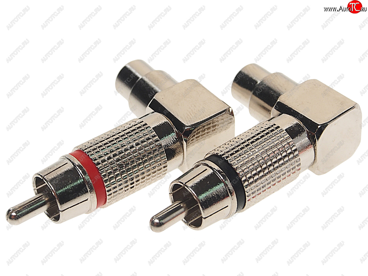 549 р. Переходник RCA-RCA угловой 2шт. AURA AURA rca-p621  с доставкой в г. Пермь
