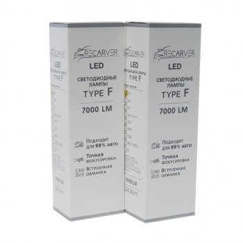 4 799 р. Лампа светодиодная 12V H3 PK22s 7000Lm (2шт.) Type F RECARVER RECARVER rectfled0h3-6canbus  с доставкой в г. Пермь. Увеличить фотографию 3