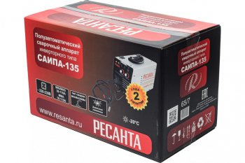 16 299 р. Аппарат сварочный 5.5кВт 20-110А d=0.6-0.8 220В инвертор полуавтомат РЕСАНТА РЕСАНТА ресанта саипа-135  с доставкой в г. Пермь. Увеличить фотографию 17