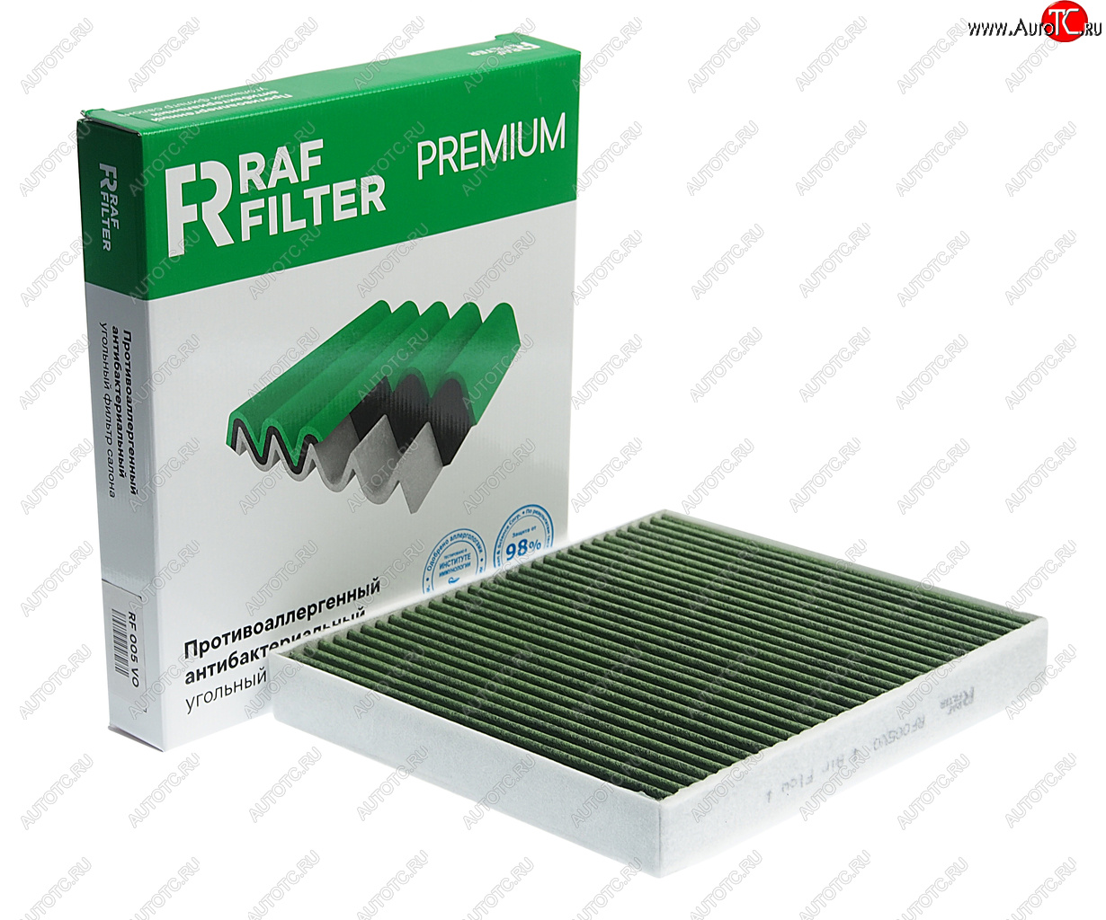 1 059 р. Фильтр воздушный салона VW Polo (17-) угольный антиаллергенный RAF FILTER RAF FILTER rf005vo  с доставкой в г. Пермь