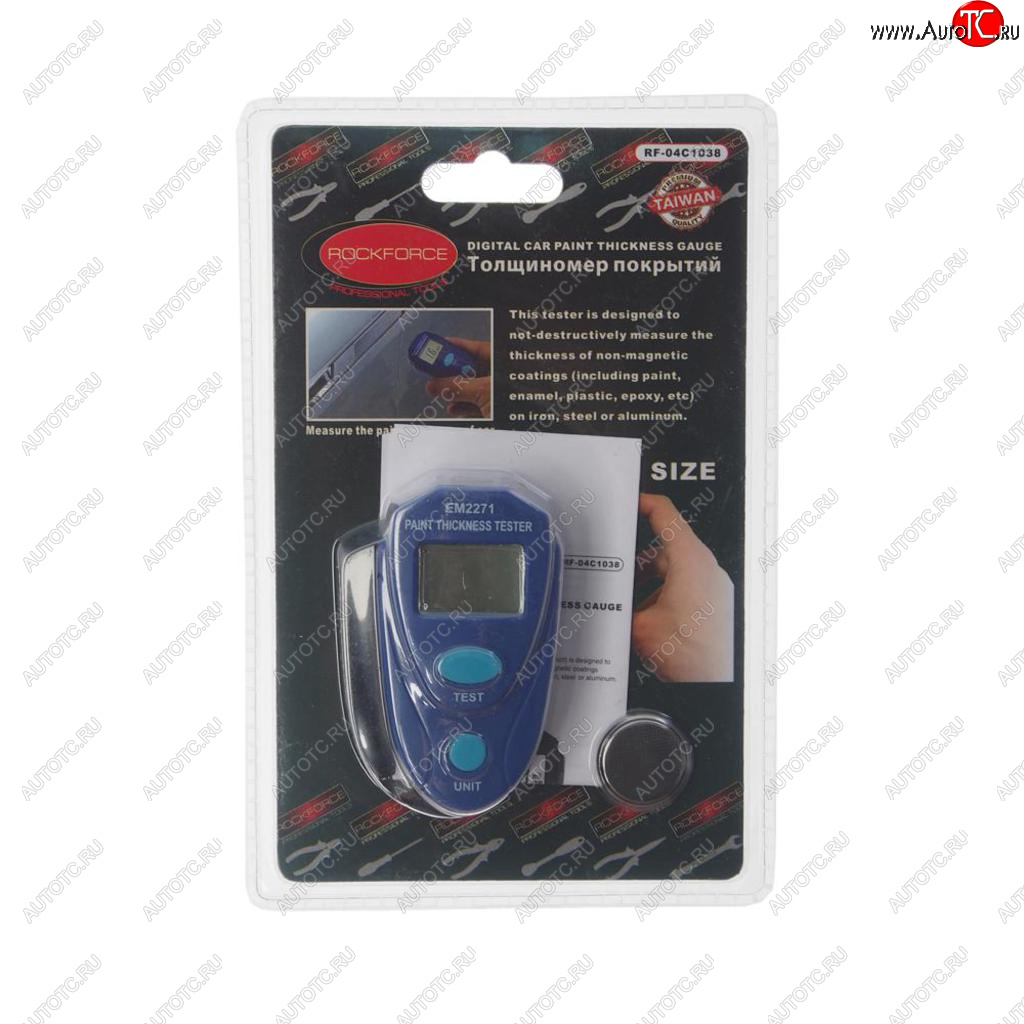 2 499 р. Толщиномер покрытий в блистере ROCKFORCE ROCKFORCE rf-04c1038 ROCKFORCE rf-04c1038  с доставкой в г. Пермь
