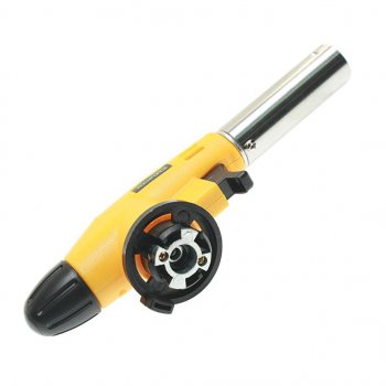 529 р. Горелка газовая под цанговый баллон с пьезоподжигом ROCKFORCE ROCKFORCE rf-175gb  с доставкой в г. Пермь. Увеличить фотографию 2