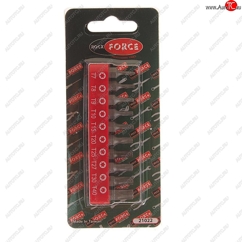 299 р. Набор бит 14 TORх T7-T40 10 предметов с держателем ROCKFORCE ROCKFORCE rf-21022  с доставкой в г. Пермь