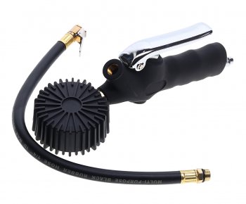 3 589 р. Пистолет для подкачки шин с манометром и шлангом 18Bar ROCKFORCE ROCKFORCE rf-23702  с доставкой в г. Пермь. Увеличить фотографию 2