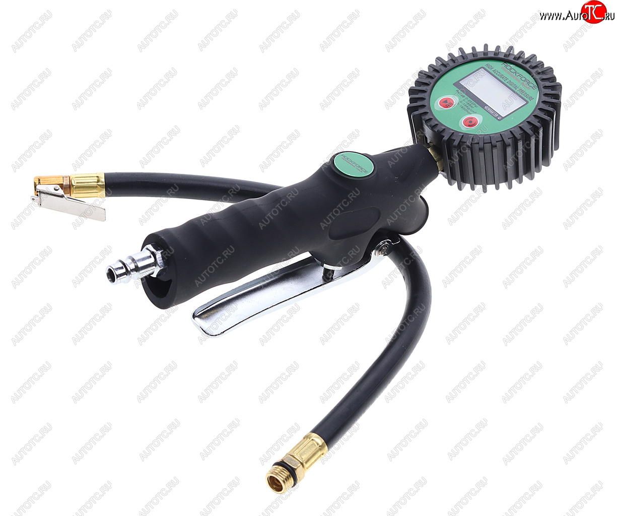 3 589 р. Пистолет для подкачки шин с манометром и шлангом 18Bar ROCKFORCE ROCKFORCE rf-23702  с доставкой в г. Пермь