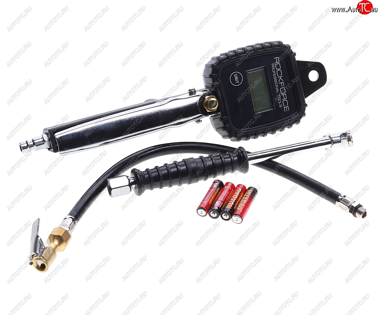 3 989 р. Пистолет для подкачки шин с манометром и шлангом 16Bar ROCKFORCE ROCKFORCE rf-23702b  с доставкой в г. Пермь