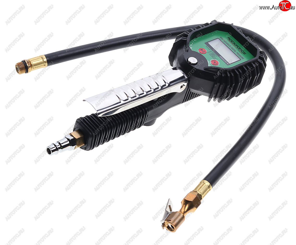 3 989 р. Пистолет для подкачки шин с цифровым манометром 18Bar ROCKFORCE ROCKFORCE rf-23706  с доставкой в г. Пермь