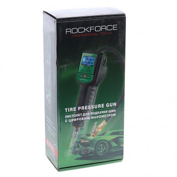 4 949 р. Пистолет для подкачки шин с манометром 16Bar со шлангом ROCKFORCE ROCKFORCE rf-23707  с доставкой в г. Пермь. Увеличить фотографию 5
