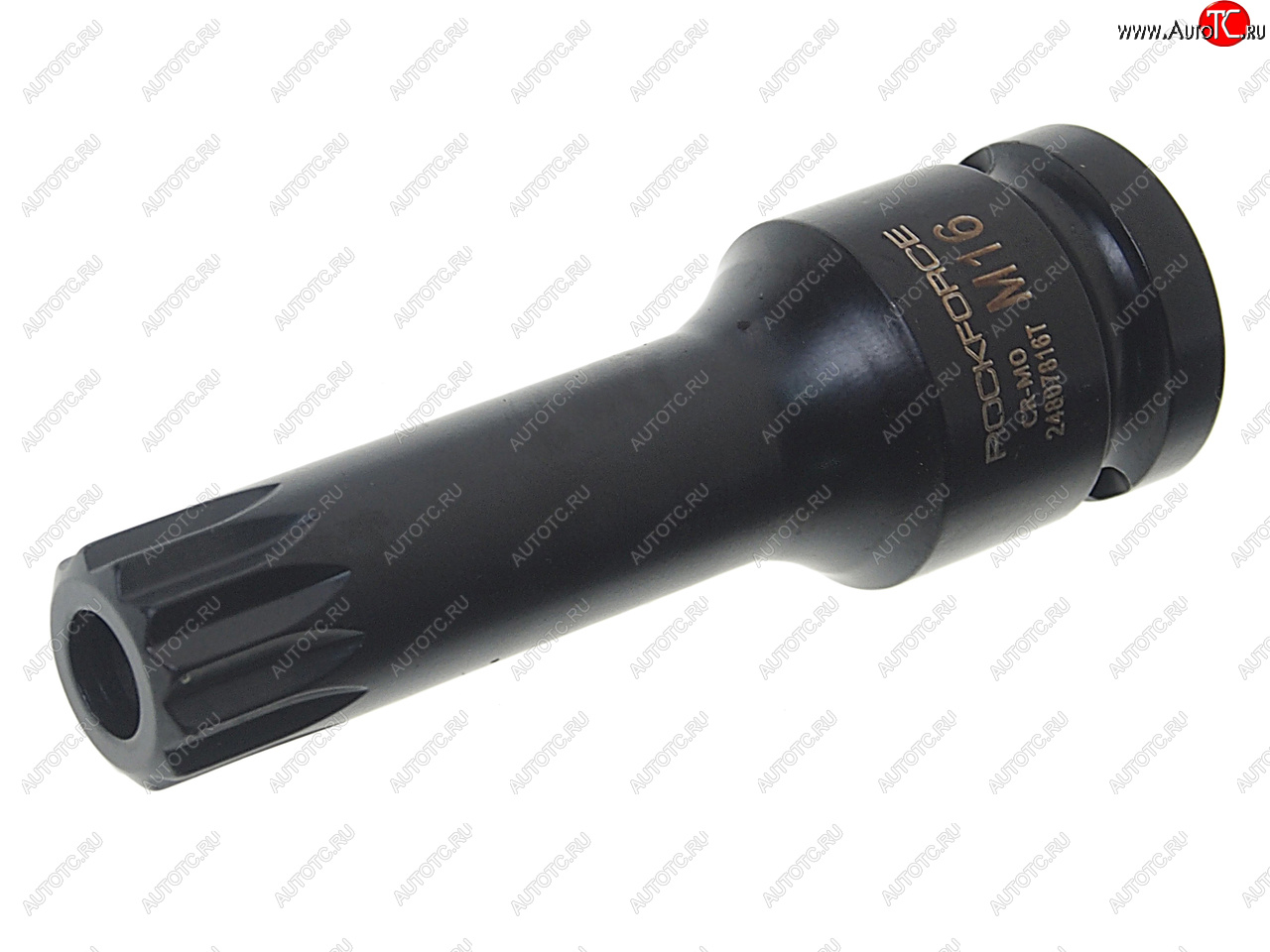 399 р. Бита-головка 1/2 SPLINE M16 с отверстием ударная глубокая ROCKFORCE ROCKFORCE rf-24807816t ROCKFORCE rf-24807816t  с доставкой в г. Пермь