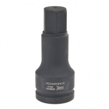 Головка торцевая 34 24мм ударная удлиненная L=100мм ROCKFORCE ROCKFORCE rf-2649024