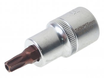 166 р. Бита-головка 1/2 TORX T40х55мм с отверстием Premium ROCKFORCE ROCKFORCE rf-34705540pr ROCKFORCE rf-34705540pr  с доставкой в г. Пермь. Увеличить фотографию 1