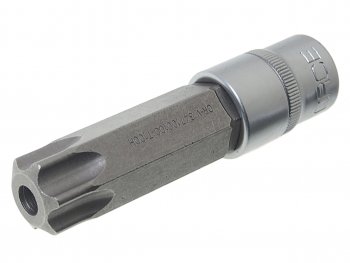 569 р. Бита-головка 12 TORX T100х100мм с отверстием ROCKFORCE ROCKFORCE rf-347100100  с доставкой в г. Пермь. Увеличить фотографию 1