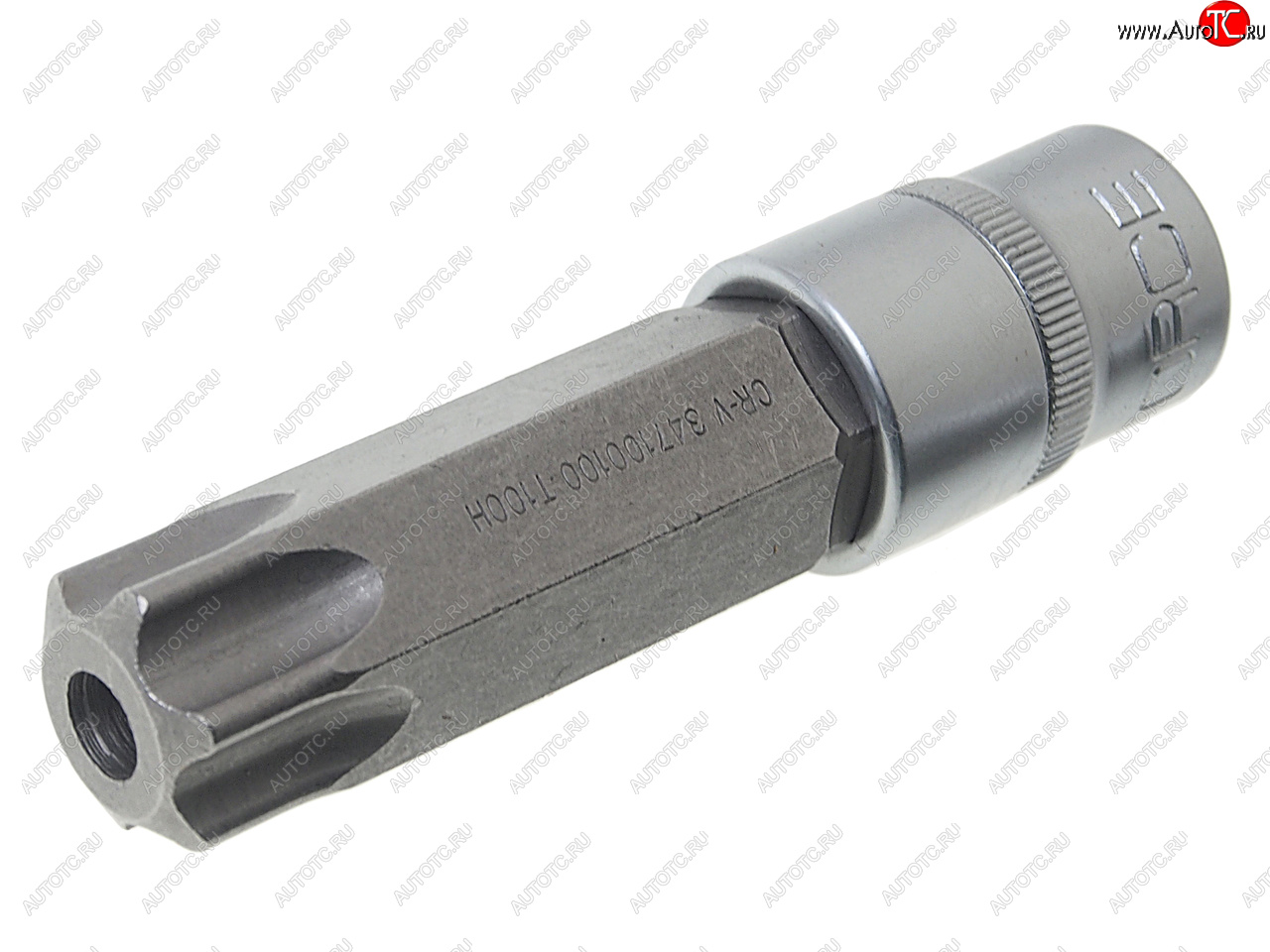 569 р. Бита-головка 12 TORX T100х100мм с отверстием ROCKFORCE ROCKFORCE rf-347100100  с доставкой в г. Пермь