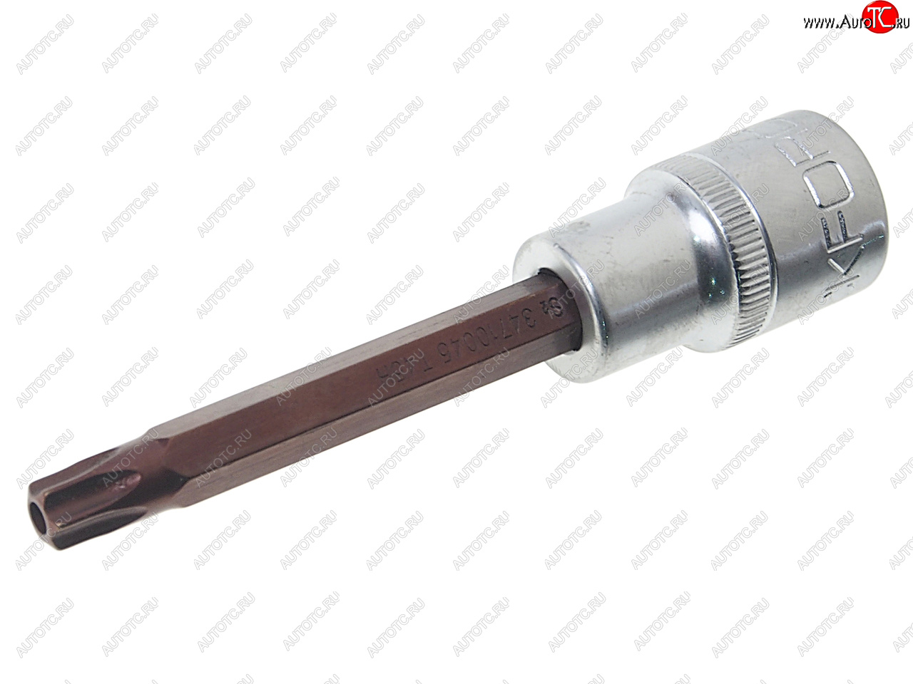 289 р. Бита-головка 12 TORX T45х100мм с отверстием Premium ROCKFORCE ROCKFORCE rf-34710045pr  с доставкой в г. Пермь