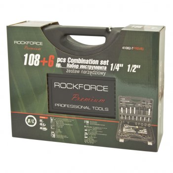 10 449 р. Набор головок торцевых и бит 14,12 108 предметов+6 предметов ROCKFORCE ROCKFORCE rf-41082-7-premium  с доставкой в г. Пермь. Увеличить фотографию 3