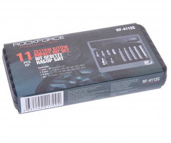 789 р. Набор бит 12 SPLINE M5-M12 с держателем 11 предметов в кейсе ROCKFORCE ROCKFORCE rf-4112c  с доставкой в г. Пермь. Увеличить фотографию 3