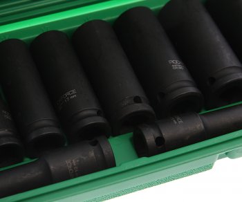 3 399 р. Набор головок торцевых 12 6-ти гранных 10-24мм глубоких ударных 11 предметов ROCKFORCE ROCKFORCE rf-4117-5mpb  с доставкой в г. Пермь. Увеличить фотографию 2