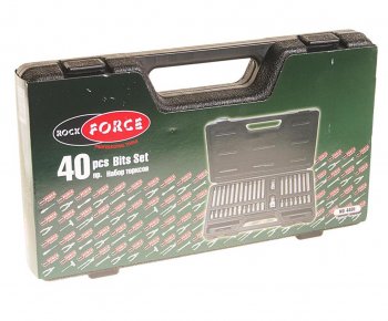 1 999 р. Набор бит 12 38 TORX T20-55 HEX H4-12мм SPLINE M5-12 2 держателя 40 предметов в кейсе ROCKFORCE ROCKFORCE rf-4401  с доставкой в г. Пермь. Увеличить фотографию 3