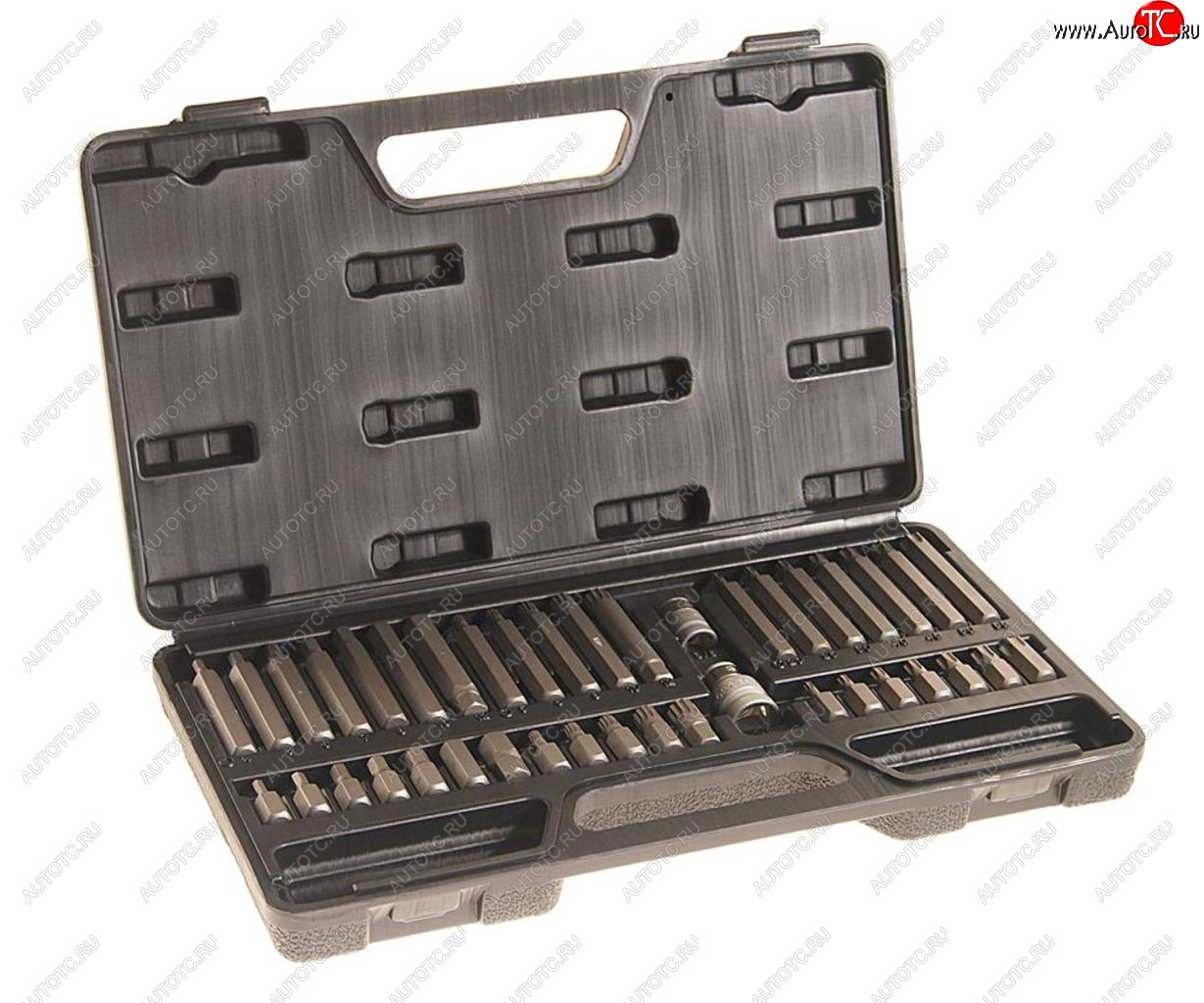 1 999 р. Набор бит 12 38 TORX T20-55 HEX H4-12мм SPLINE M5-12 2 держателя 40 предметов в кейсе ROCKFORCE ROCKFORCE rf-4401  с доставкой в г. Пермь