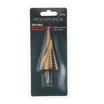 1 199 р. Сверло ступенчатое 4.0-32.0мм спиральное в блистере (HSS 4241) ROCKFORCE ROCKFORCE rf-44740s  с доставкой в г. Пермь. Увеличить фотографию 1
