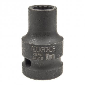 171 р. Головка торцевая 12 10мм 12-ти гранная ударная L=39мм ROCKFORCE ROCKFORCE rf-44810  с доставкой в г. Пермь. Увеличить фотографию 1