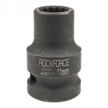 142 р. Головка торцевая 12 11мм 12-ти гранная ударная L=39мм ROCKFORCE ROCKFORCE rf-44811  с доставкой в г. Пермь. Увеличить фотографию 1