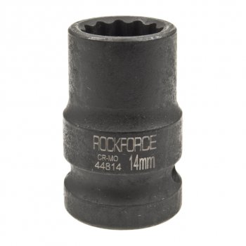 158 р. Головка торцевая 12 14мм 12-ти гранная ударная L=39мм ROCKFORCE ROCKFORCE rf-44814  с доставкой в г. Пермь. Увеличить фотографию 1