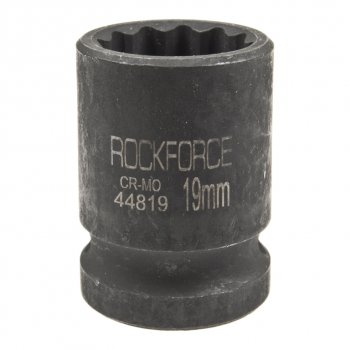 220 р. Головка торцевая 12 19мм 12-ти гранная ударная L=58мм ROCKFORCE ROCKFORCE rf-44819  с доставкой в г. Пермь. Увеличить фотографию 1