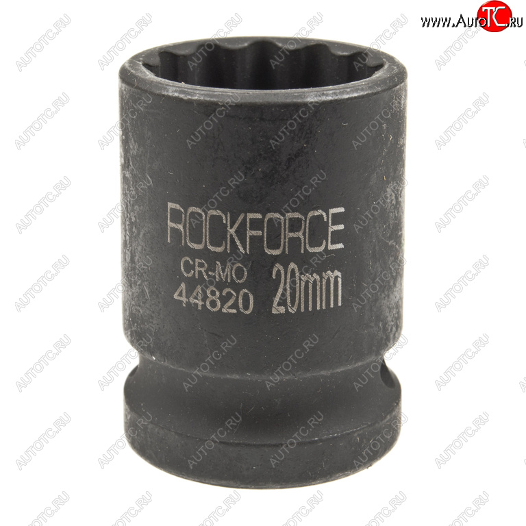 195 р. Головка торцевая 12 20мм 12-ти гранная ударная L=58мм ROCKFORCE ROCKFORCE rf-44820  с доставкой в г. Пермь