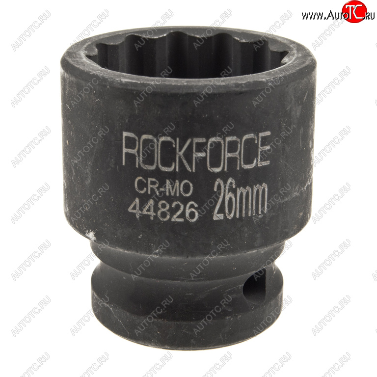 359 р. Головка торцевая 12 26мм 12-ти гранная ударная L=43мм ROCKFORCE ROCKFORCE rf-44826  с доставкой в г. Пермь
