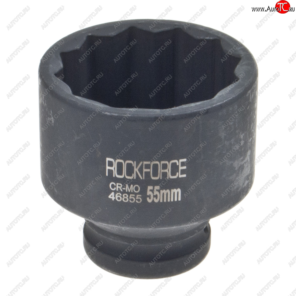 1 299 р. Головка торцевая 34 55мм 12-ти гранная ударная глубокая ROCKFORCE ROCKFORCE rf-46855  с доставкой в г. Пермь